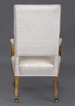 English Regency Giltwood Open Armchair Circa 1820 - 109778