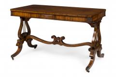 English Regency Lyre Support Table Desk - 4635870