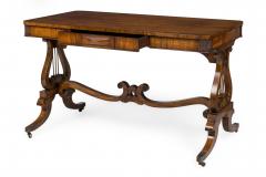 English Regency Lyre Support Table Desk - 4635878