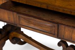 English Regency Lyre Support Table Desk - 4635880