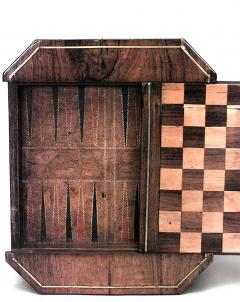 English Regency Mahogany Chess Checkers Game Table - 4631113