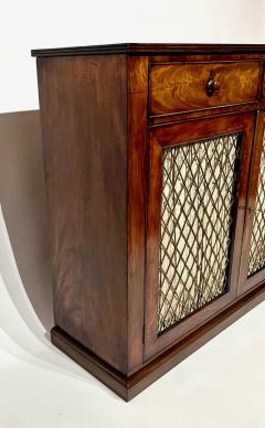 English Regency Mahogany Grille Door Side Cabinet circa 1820 - 2933902