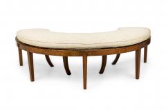English Regency Mahogany Semi Circular Bench - 4169162