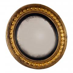 English Regency Mirror With Convex Glass - 3568043