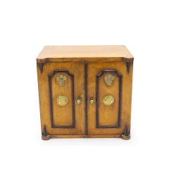 English Regency Oak Jewelry Cabinet - 4729089