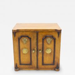 English Regency Oak Jewelry Cabinet - 4729135