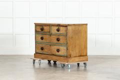 English Regency Painted Pine Chest Drawers - 3711116