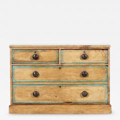 English Regency Painted Pine Chest Drawers - 3713070