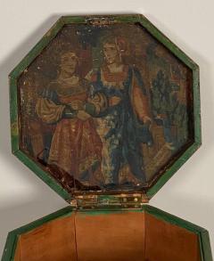 English Regency Painted Sewing Box Circa 1810 - 1415689