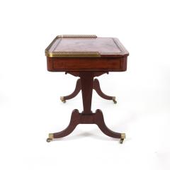 English Regency Period Mahogany Writing Table Circa 1820  - 2978021