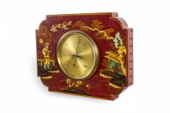 English Regency Red Lacquer Barometer - 3194582