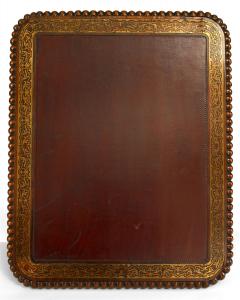 English Regency Rosewood and Leather End Table - 4630733