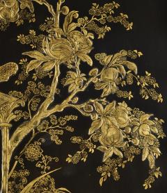 English Regency Style Black Lacquered Gold Chinoiserie Cabinet - 2798735