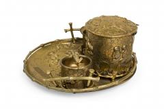 English Regency Style Bronze Smoking Set - 4653022