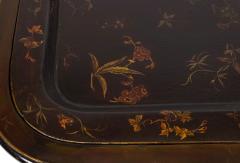 English Regency Style Brown Lacquered Tray Top Coffee Table - 4639937