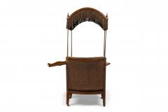 English Regency Style Canopy Library Arm Chair - 4626326