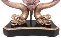 English Regency Style Gilt Dolphin Console Table - 1428037