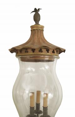 English Regency Style Gilt and Tole Hurricane Lamp - 1380811