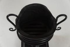 English Regency Style Iron Fireplace Urn Grate or Basket - 1072723