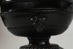 English Regency Style Iron Fireplace Urn Grate or Basket - 1072725