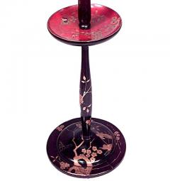 English Regency Style Lacquered Tiered Floor Lamp - 4657806