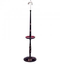 English Regency Style Lacquered Tiered Floor Lamp - 4708816