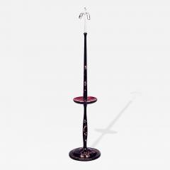 English Regency Style Lacquered Tiered Floor Lamp - 4708902