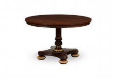 English Regency Style Mahogany Round Center Table - 4656696
