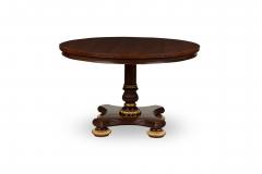 English Regency Style Mahogany Round Center Table - 4656697