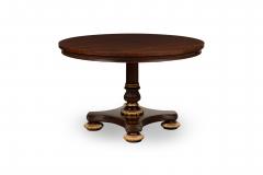 English Regency Style Mahogany Round Center Table - 4656698