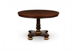 English Regency Style Mahogany Round Center Table - 4656699
