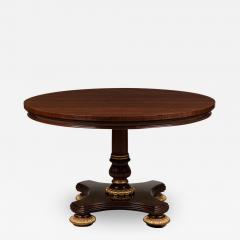 English Regency Style Mahogany Round Center Table - 4708728