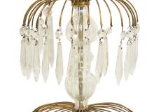 English Regency Style Monumental Crystal and Brass Tiered Wall Sconce - 4640004