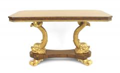 English Regency Style Rosewood Dolphin Center Table - 1424362