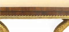 English Regency Style Rosewood Dolphin Center Table - 1424365