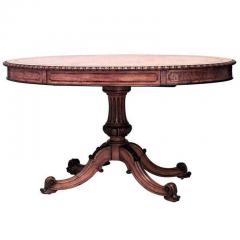 English Regency Style Satinwood Center Table - 4630874