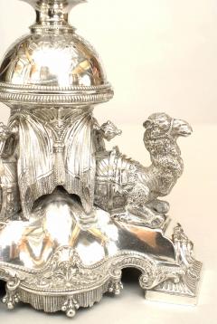 English Regency Style Silver plate Table Lamps - 922689