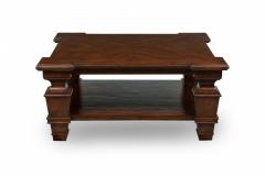 English Regency Style Square Oak Low Coffee Table - 4169022