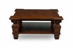 English Regency Style Square Oak Low Coffee Table - 4169023