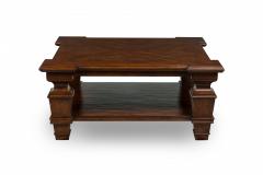 English Regency Style Square Oak Low Coffee Table - 4169026