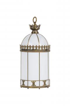 English Regency Style White Lantern - 4652068