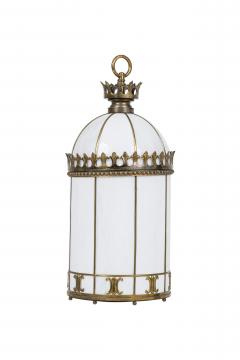 English Regency Style White Lantern - 4652070