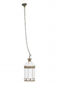 English Regency Style White Lantern - 4652076
