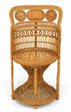 English Regency Wicker Arm Chair - 4657826