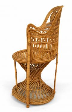 English Regency Wicker Arm Chair - 4657827