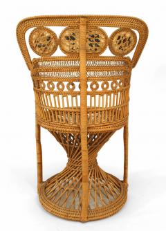 English Regency Wicker Arm Chair - 4657828