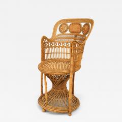 English Regency Wicker Arm Chair - 4708905