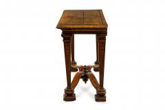 English Renaissance Console Table with Stretcher - 4170067