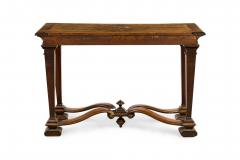 English Renaissance Console Table with Stretcher - 4170069