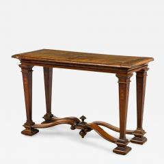 English Renaissance Console Table with Stretcher - 4186320